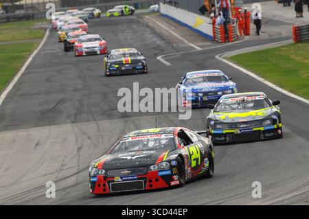 Magione, Italien - 20. September 2014: NASCAR Whelen Euro Series im Rennen auf dem Autodromo dell'Umbria in Magione. Stockfoto