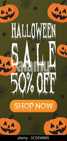 Halloween-Sonderangebot aus Vektor-Illustration. Stock Vektor