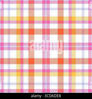 Nahtloses Karomuster. Leitung prüfen. Sich wiederholendes Schottenkaromuster. Wiederholter schottischer Streifenflanell. Schottland Stoffmuster. Gingham-Twill-Gitter Stock Vektor