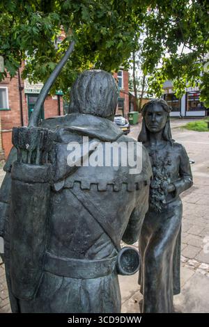 Die legendären Liebhaber Robin Hood und Maid Marian von Neale Andrew 1998 aus dem Auge von Robin Hood Stockfoto