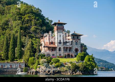 Außenansicht des Hotels Villa La Gaeta vom Comer See aus gesehen, Menaggio, Provinz Como, Lombardei, Italien Stockfoto