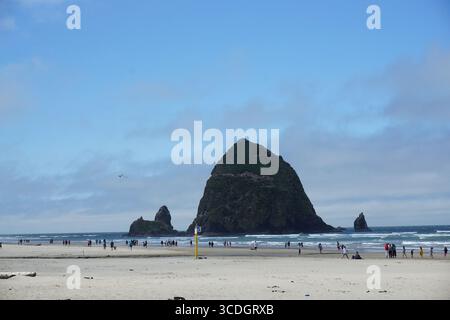 Haystack Rock, Cannon Beach, Oregon, USA Stockfoto