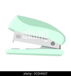 Mintgrüner Hefter auf weißem Hintergrund mit minimalistischem Design Stock Vektor