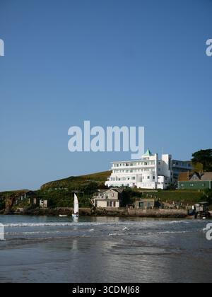 Burgh Island Hotel, Burgh Island, Bigbury on Sea, South Hams, Südküste von Devon, England, Großbritannien Stockfoto