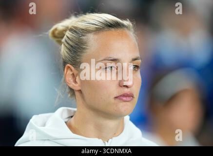 11. August 2023: Nathalie Bjorn (Schweden) schaut während eines Spiels zu, bei , , . Kim Price/CSM (Kreditbild: © Kim Price/CSM via ZUMA Press Wire) Stockfoto