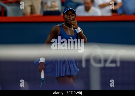 Victoria Mboko ( Kanada ) Turniersieger des WTA Masters 1000 der Omnium National Bank von Montreal ( Kanada ) von Rogers Stockfoto