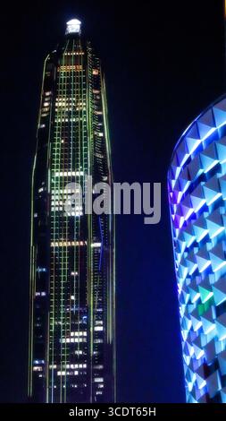 SHENZHEN, CHINA - 13. AUGUST 2025 - Ping an International Finance Centre, das mit 599,1 Metern zweithöchste in China, Stadt Shenzhen, Provinz Guangdong, China am 13. August 2025. Stockfoto