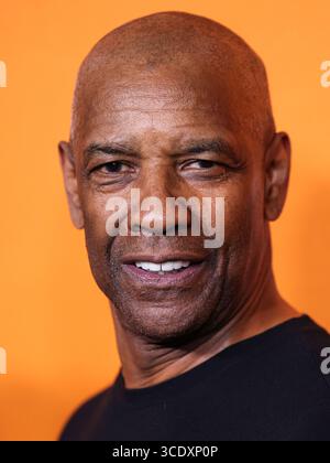 MIRACLE MILE, LOS ANGELES, KALIFORNIEN, USA - 13. AUGUST: Der US-amerikanische Schauspieler, Regisseur und Produzent Denzel Washington kommt am 13. August 2025 in Miracle Mile, Los Angeles, Kalifornien. (Foto: Xavier Collin/Image Press Agency) Stockfoto