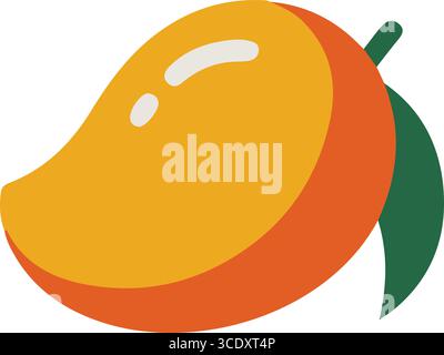 Mango Silhouette Vektorgrafik Stock Vektor