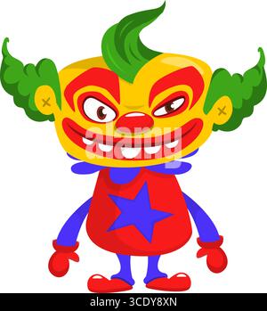 Lustige Werwolf-Figur für Halloween-Design. Vektor isoliert Stock Vektor