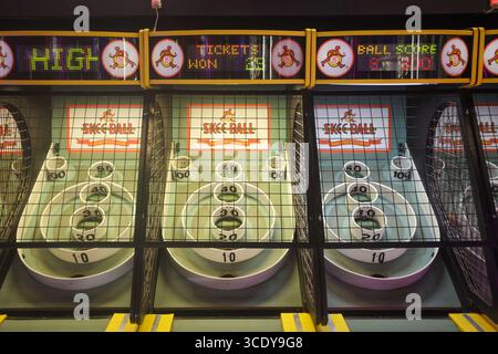 August 2025. Ocean City, Maryland, USA. Ocean City, Maryland, ist der größte Badeort an der Ostküste. Bilder zu Ehren der OCMD, die ihr 150-jähriges Bestehen feiert. Die Feierlichkeiten dauern bis in den Herbst und Winter an. (Foto: Robyn Stevens Brody/SIPA USA) Stockfoto