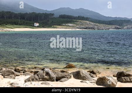Praia Castro de Barona, A Coruna, La Coruna, Spanien Stockfoto