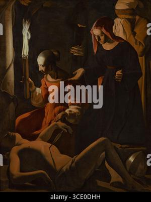 Nachahmer, Georges de La Tour (1593–1652) - der Fund von St. Sebastian Stockfoto