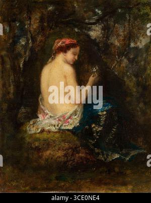 Narcisse Virgilio Diaz de la Peňa - Stillleben im Wald Stockfoto