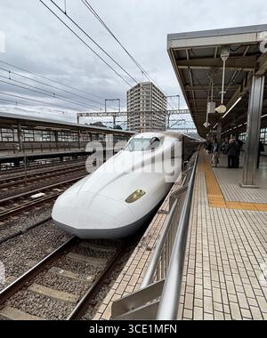 Tokaido Sanyo Shinkansen Bahngleise in Tokio Japan Stockfoto