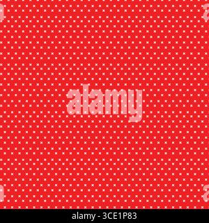 Weiße Polka Dots auf einem hellen roten Hintergrund, nahtloses Muster Design und Textur, Innendekoration Stock Vektor