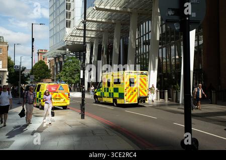 Notfallfahrzeug für Chemievorfälle Stockfoto