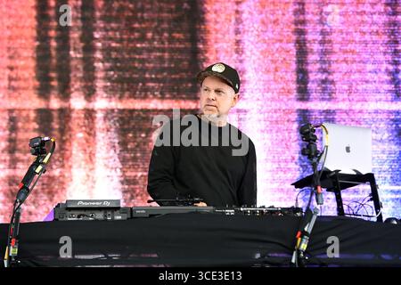 UK. August 2025. LONDON, ENGLAND - 14. AUGUST: DJ Shadow tritt am 14. August 2025 in South Facing, Crystal Palace Bowl in London auf.CAP/MAR © MAR/Capital Pictures Credit: Capital Pictures/Alamy Live News Stockfoto