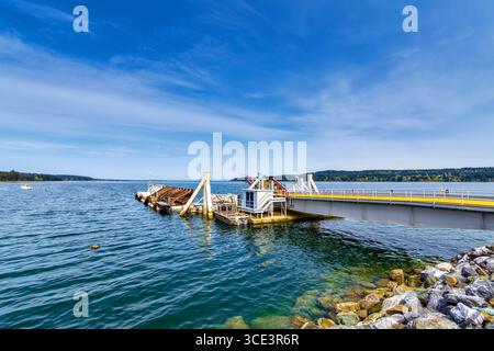 BC Ferries Car Terminal - Gulf Islands, British Columbia, Kanada. Stockfoto