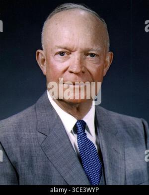 DWIGHT D. EISENHOWER (1890–1969) wurde im Mai 1959 Präsident der Vereinigten Staaten. Stockfoto