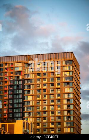 Neue Wohnsiedlung, Stratford, London Borough of Newham, London, England, Großbritannien Stockfoto