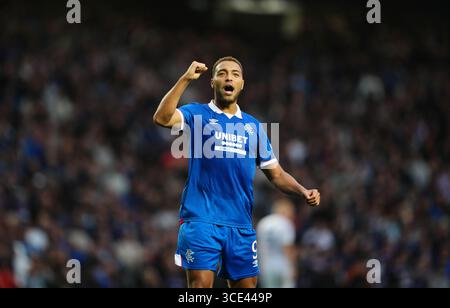Aktenfoto vom 05.08.2025 von Rangers' Cyriel Dessers. Die Rangers erhielten einen Champions League-Aufschwung mit der Nachricht, dass Cyriel Dessers für den Besuch des Club Brugge in der nächsten Woche bereit sein könnte. Ausgabedatum: Freitag, 15. August 2025. Stockfoto