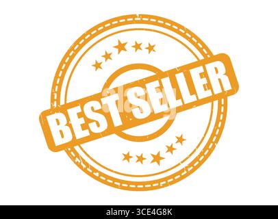 Ein Bestseller-Gummistempel mit Sternenrand Stock Vektor