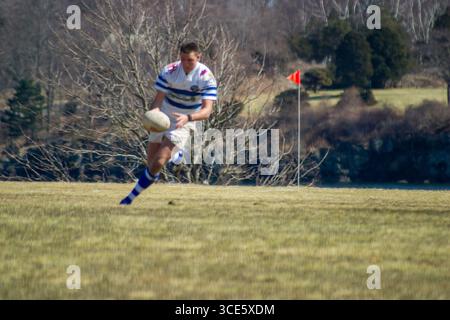 Rugby im Herbst Stockfoto