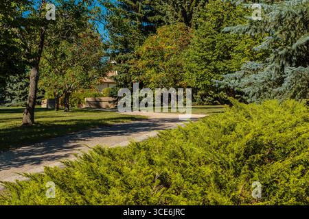 Meewasin Park liegt im River Heights Viertel von Saskatoon. Stockfoto
