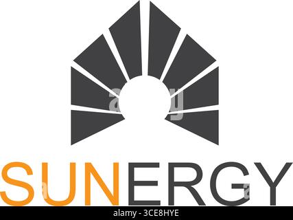 Haus mit nachhaltigem Wohnen Stock Vektor