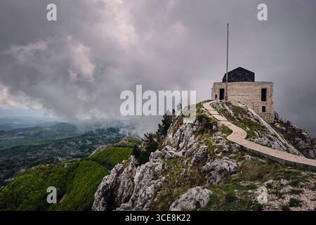 Njegoš Mausoleum, Mausoleum von Peter II. Petrovic Njegos, Berg Lovćen, Montenegro Stockfoto