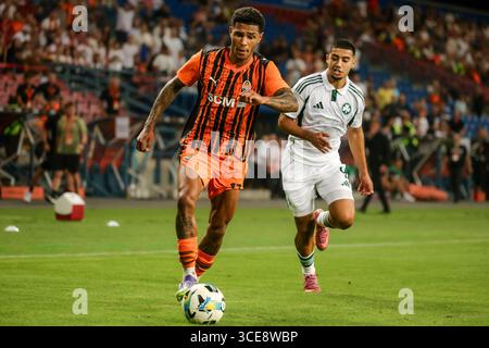 Vinicius Tobias da Silva von Shakhtar wurde beim Spiel der UEFA Europa League FC Shakhtar Donetsk gegen den FC Panathinaikos Athen bei Henryk Reyman CR gesehen Stockfoto