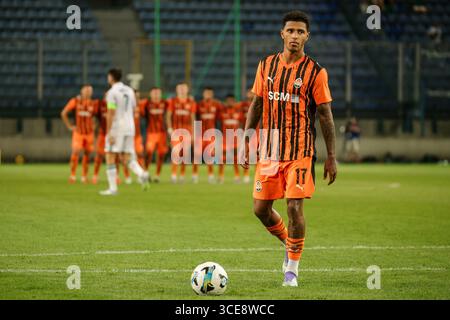 Vinicius Tobias da Silva war beim Spiel der UEFA Europa League FC Shakhtar Donetsk gegen den FC Panathinaikos Athen bei Henryk Reyman Krakau Municip zu sehen Stockfoto
