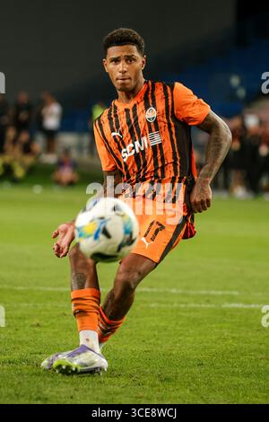 Vinicius Tobias da Silva war beim Spiel der UEFA Europa League FC Shakhtar Donetsk gegen den FC Panathinaikos Athen bei Henryk Reyman Krakau Municip zu sehen Stockfoto