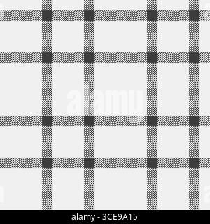 Klassisches einfarbiges Karomuster mit Fischgrätenmuster. Nahtloser und vielseitiger Hintergrund für Grafikdesign, Textilien oder Webdesign-Projekte Stock Vektor