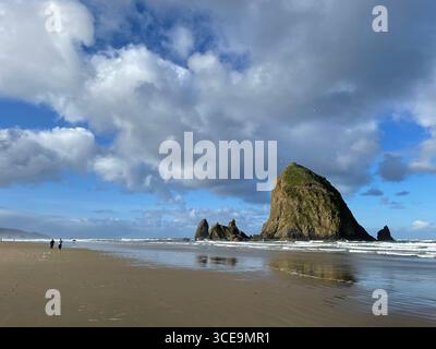 Heuhaufen Rock, Cannon Beach, OR, April 2024 Stockfoto