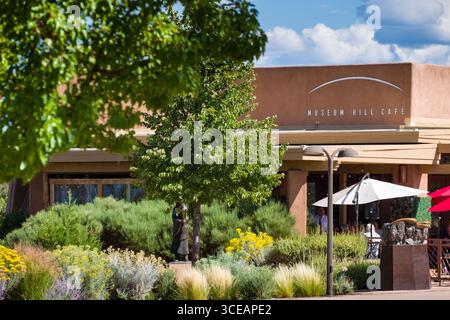 Museum Hill Café, Santa Fe, Santa Fe County, New Mexico, USA Stockfoto