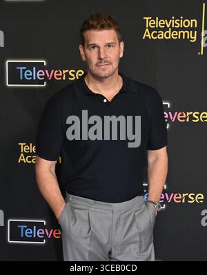 Los Angeles, USA. August 2025. David Boreanaz kommt am 16. August 2025 im JW Marriott in Los Angeles, CA. © LISA OConnor/AFF-USA.com Credit: AFF/Alamy Live News zum 20. Jahrestag der Fernsehakademie Stockfoto