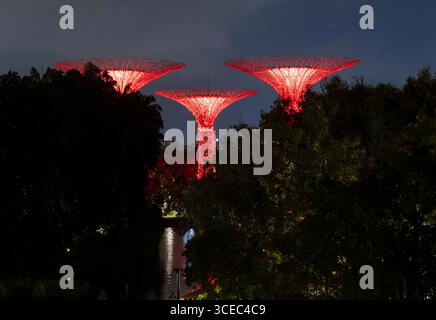 Garten an der Bucht in Singapur Stockfoto