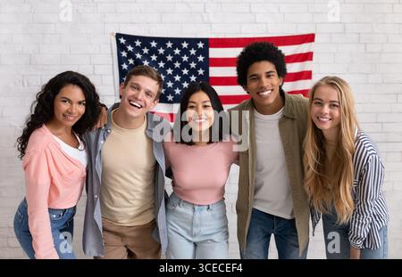 Spaß Bildung, Sprachkurse, Englisch lernen und Austausch von Studenten Stockfoto