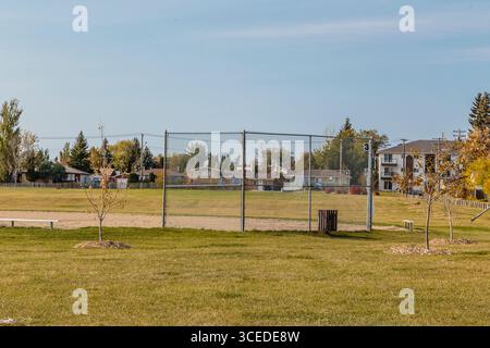 Der Fred Mendel Park liegt im Viertel Pleasant Hill von Saskatoon. Stockfoto