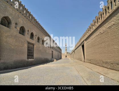 Die älteste historische Moschee von Ibn Tulun Kairo, Ägypten Stockfoto