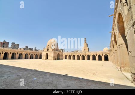Die älteste historische Moschee von Ibn Tulun Kairo, Ägypten Stockfoto