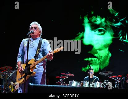 Sunrise FL, USA. August 2025. Roger Daltrey von The Who tritt am 16. August 2025 in der Amerant Bank Arena in Sunrise, Florida auf. Quelle: Mpi04/Media Punch/Alamy Live News Stockfoto