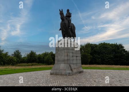 Die Statue von Robert the Bruce, König der Schotten in Bannockburn in Stirling, Schottland Stockfoto