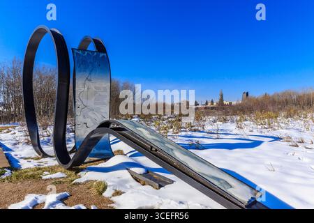 Der Mark Thompson Park befindet sich im Stadtteil Stonebridge von Saskatoon. Stockfoto