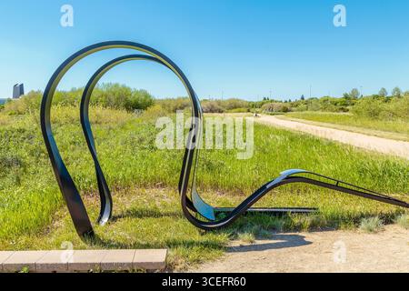 Der Mark Thompson Park befindet sich im Stadtteil Stonebridge von Saskatoon. Stockfoto