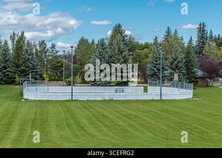 Montgomery Park liegt im Montgomery Viertel von Saskatoon. Stockfoto