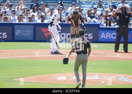 Kalifornien, USA. August 2025. Shohei Ohtani, (Dodgers), 17. August 2025: Baseball: Shohei Ohtani, (Dodgers) und Yu Darvish, (Padres) MLB reguläre Saison zwischen Los Angeles Dodgers und San Diego Padres im Dodger Stadium in Kalifornien, USA. Creative 2/AFLO/Alamy Live News Stockfoto