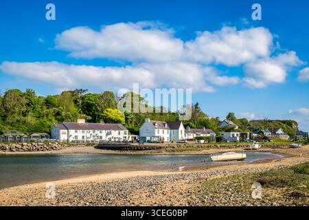 Der Hafen bei Red Wharf Bay, Anglesey, North Wales, Großbritannien. Stockfoto